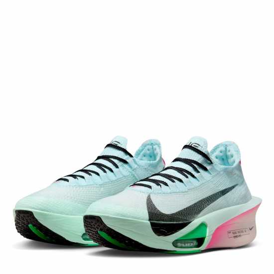 Nike Мъжки Маратонки За Бягане Zoomx Alphafly 3 Mens Running Shoes Глакиер Син Nike Мъжки Маратонки За Бягане Zoomx Alphafly 3 Mens Running Shoes Глакиер Син