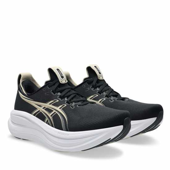 Asics Мъжки Обувки За Бягане Gel-Nimbus 28 Road Running Shoes Mens Черно/Сиво Asics Мъжки Обувки За Бягане Gel-Nimbus 28 Road Running Shoes Mens Черно/Сиво