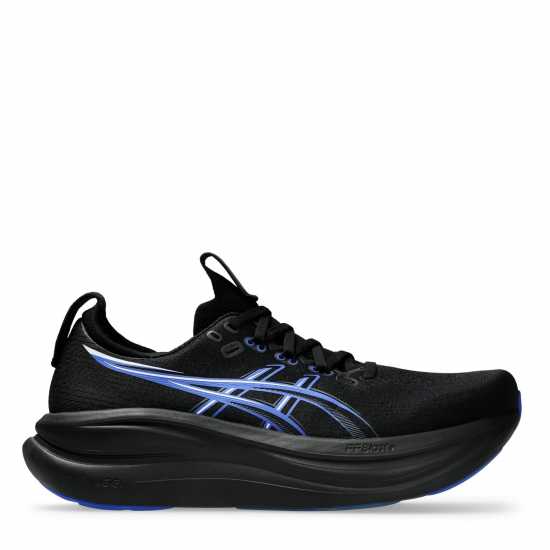 Asics Мъжки Маратонки За Бягане Gel-Nimbus 28 Mens Running Shoes Black/Neon Blue Asics Мъжки Маратонки За Бягане Gel-Nimbus 28 Mens Running Shoes Black/Neon Blue