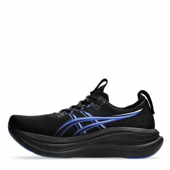 Asics Мъжки Маратонки За Бягане Gel-Nimbus 28 Mens Running Shoes Black/Neon Blue Asics Мъжки Маратонки За Бягане Gel-Nimbus 28 Mens Running Shoes Black/Neon Blue
