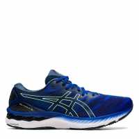 Asics Мъжки Обувки За Бягане Gel Nimbus 23 Running Shoes Mens Blue/Lime Мъжки маратонки
