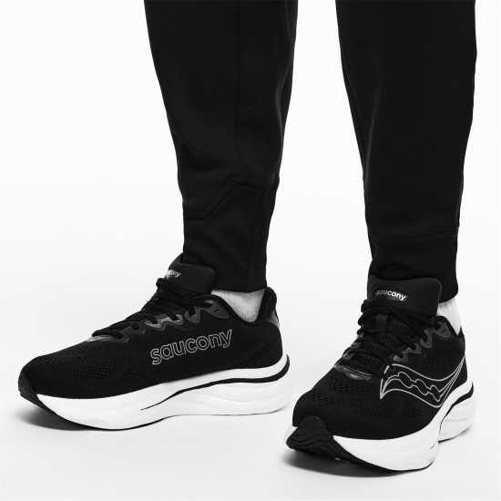 Saucony Men's Ride Everyday Neutral Road Running Shoes Black/Silver Saucony Men's Ride Everyday Neutral Road Running Shoes Black/Silver