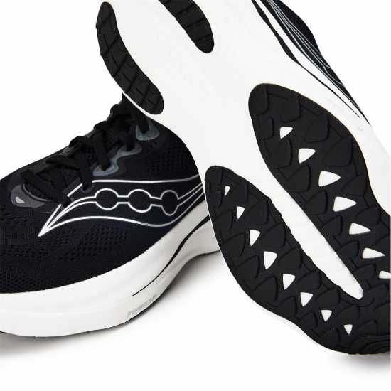 Saucony Men's Ride Everyday Neutral Road Running Shoes Black/Silver Saucony Men's Ride Everyday Neutral Road Running Shoes Black/Silver