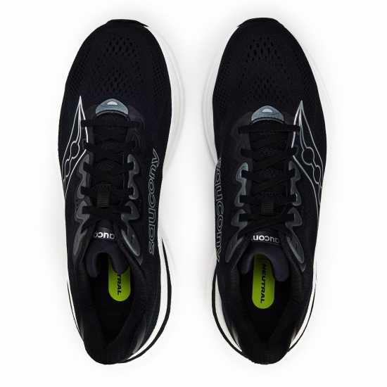 Saucony Men's Ride Everyday Neutral Road Running Shoes Black/Silver Saucony Men's Ride Everyday Neutral Road Running Shoes Black/Silver