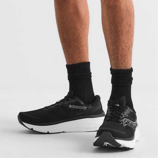 Saucony Men's Running Shoes Black/Silver 