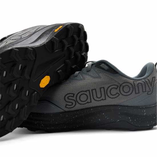 Saucony Маратонки За Бягане По Пътеки Mens Peregrine 16 Off-Road Trail Running Shoes Carbon/Black 