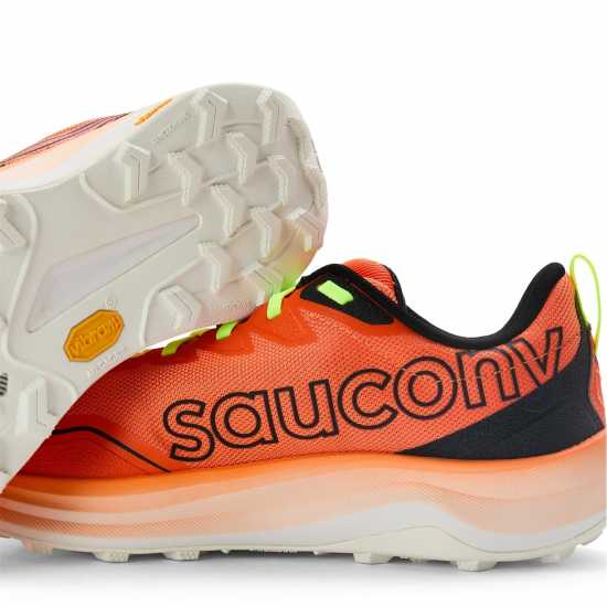 Saucony Маратонки За Бягане По Пътеки Mens Peregrine 16 Off-Road Trail Running Shoes Fire/Black 