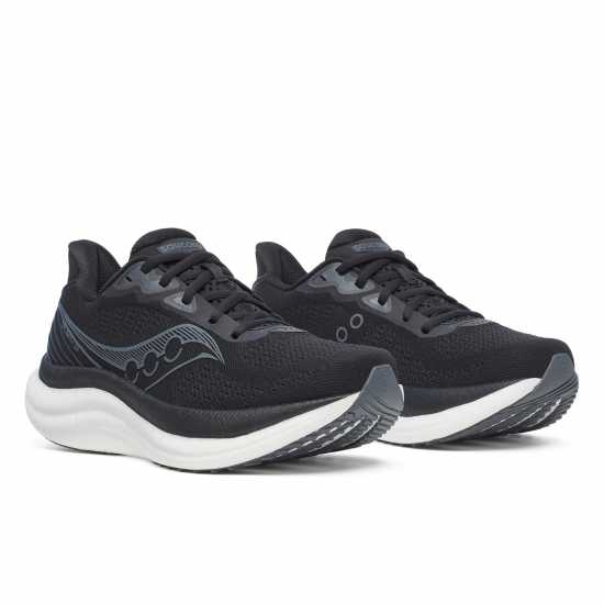 Saucony Triumph 23 Road Running Shoes Womens Черно/Бяло Маратонки за бягане