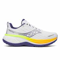 Saucony Мъжки Обувки За Бягане Hurricane 25 Road Running Shoes Mens Бяло/Цитрон 