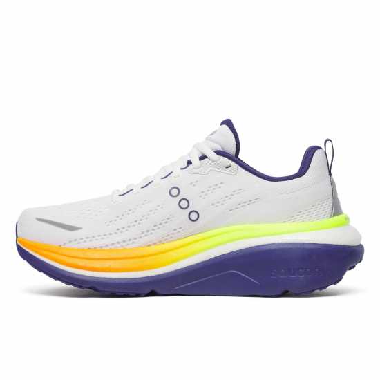 Saucony Мъжки Обувки За Бягане Hurricane 25 Road Running Shoes Mens Бяло/Цитрон 