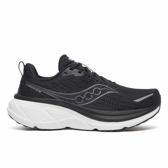 Saucony Мъжки Обувки За Бягане Hurricane 25 Road Running Shoes Mens Черно/Бяло 