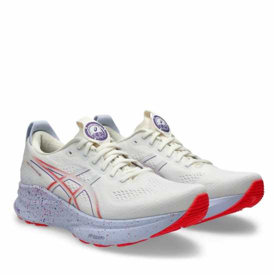 Asics Мъжки Маратонки За Бягане Gel-Kayano 32 Mens Running Shoes Крем/Лилаво 