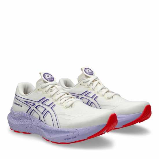 Asics Gt-2000 14 Road Running Shoes Womens Cream/Purple Маратонки за бягане