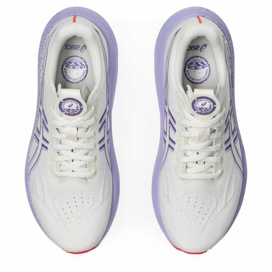 Asics Gt-2000 14 Road Running Shoes Womens Cream/Purple Маратонки за бягане