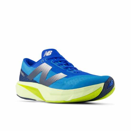 New Balance Мъжки Маратонки За Бягане Fuelcell Rebel V4 Mens Running Trainers Blue Oasis Мъжки маратонки