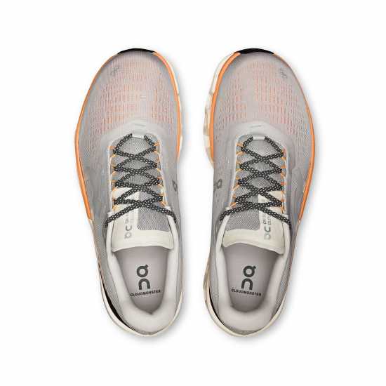 Мъжки Обувки За Бягане On Cloudmonster 2 Running Shoes Mens Grey/Orange Мъжки маратонки