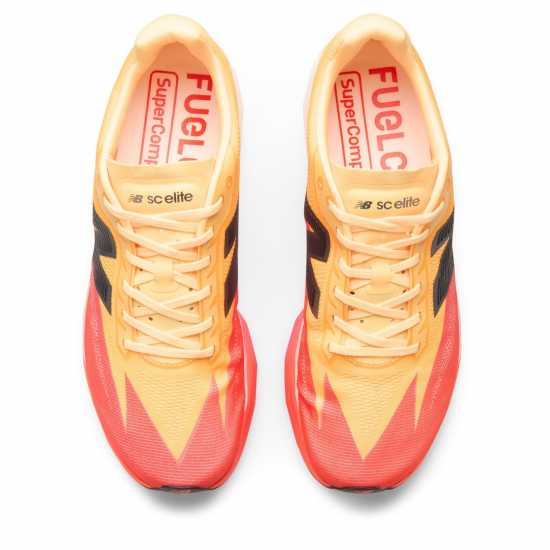 Мъжки Маратонки За Бягане New Balance Fuelcell Supercomp Elite V5 Mens Running Shoes Tangerine Heat 