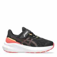 Asics Gt-1000 13 Ps Road Running Shoes Unisex Kids Black/Rubbl Red 