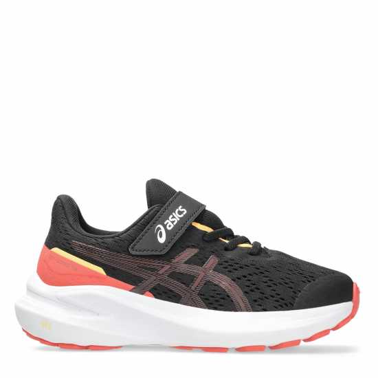 Asics Gt-1000 13 Ps Road Running Shoes Unisex Kids Black/Rubbl Red 