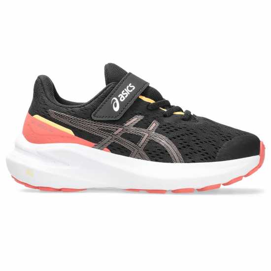 Asics Gt-1000 13 Ps Road Running Shoes Unisex Kids Black/Rubbl Red 