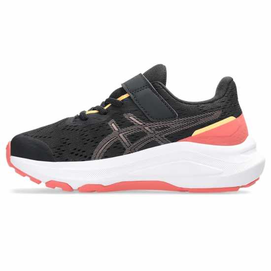 Asics Gt-1000 13 Ps Road Running Shoes Unisex Kids Black/Rubbl Red 