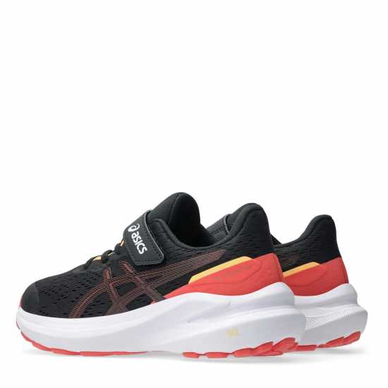 Asics Gt-1000 13 Ps Road Running Shoes Unisex Kids Black/Rubbl Red 