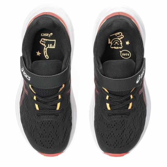 Asics Gt-1000 13 Ps Road Running Shoes Unisex Kids Black/Rubbl Red 