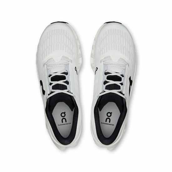 On Mens Cloudmonster 3 Running Shoes White/White On Mens Cloudmonster 3 Running Shoes White/White