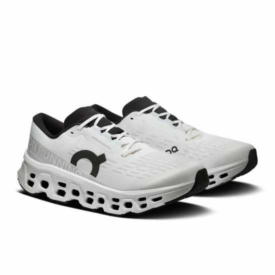 On Mens Cloudmonster 3 Running Shoes White/White On Mens Cloudmonster 3 Running Shoes White/White