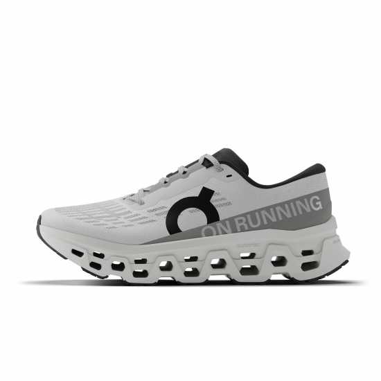 On Mens Cloudmonster 3 Running Shoes White/White On Mens Cloudmonster 3 Running Shoes White/White