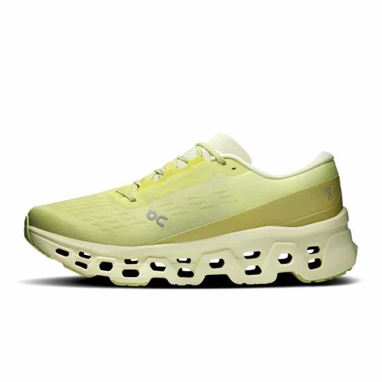 On Mens Cloudmonster 3 Running Shoes Limelight On Mens Cloudmonster 3 Running Shoes Limelight