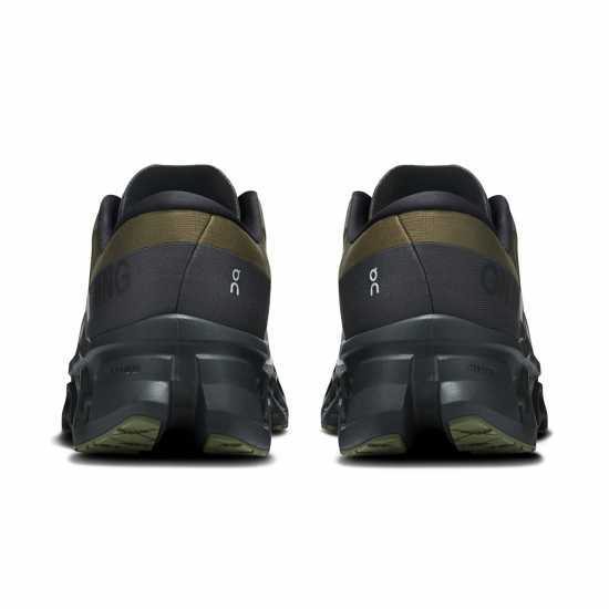 On Mens Cloudmonster 3 Running Shoes Olive/Eclipse On Mens Cloudmonster 3 Running Shoes Olive/Eclipse