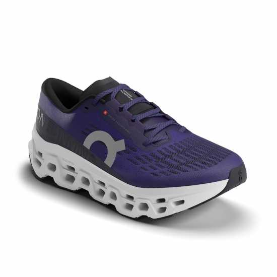 On Mens Cloudmonster 3 Running Shoes Twilight/White On Mens Cloudmonster 3 Running Shoes Twilight/White