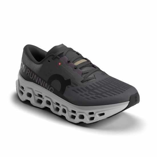 On Mens Cloudmonster 3 Running Shoes Eclipse/Frost On Mens Cloudmonster 3 Running Shoes Eclipse/Frost