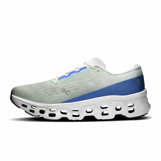 On Mens Cloudmonster 3 Running Shoes Iceberg/Ivory On Mens Cloudmonster 3 Running Shoes Iceberg/Ivory