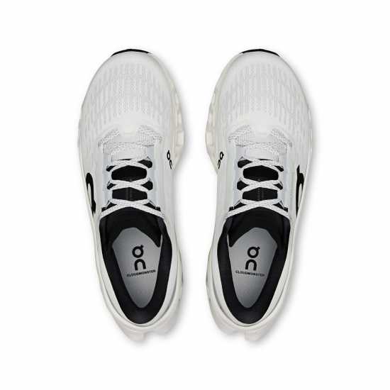 On Womens Cloudmonster 3 Running Shoes White/White On Womens Cloudmonster 3 Running Shoes White/White