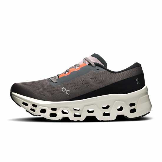 On Womens Cloudmonster 3 Running Shoes Eclipse/Ivory On Womens Cloudmonster 3 Running Shoes Eclipse/Ivory