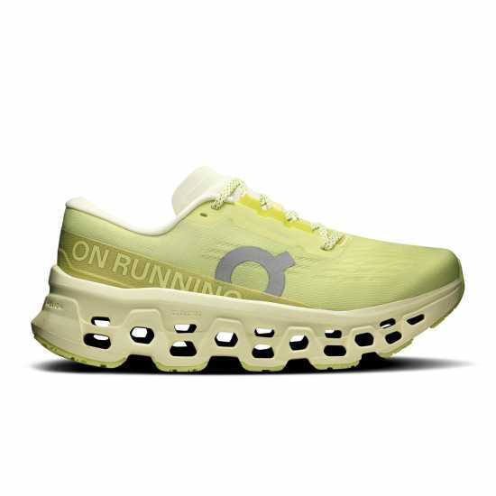 On Womens Cloudmonster 3 Running Shoes Limelight On Womens Cloudmonster 3 Running Shoes Limelight