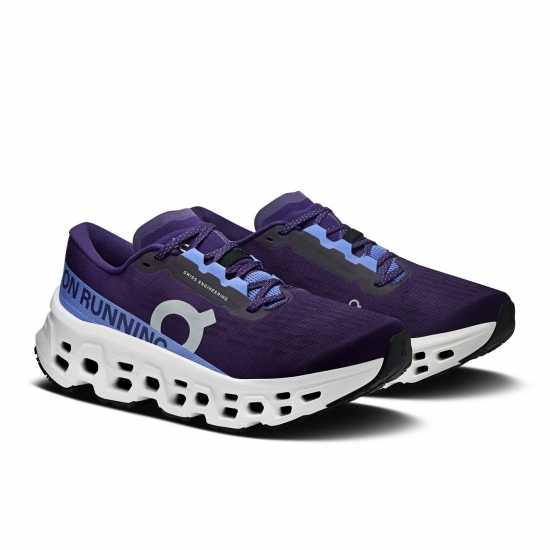 On Womens Cloudmonster 3 Running Shoes Nebula/Ivory On Womens Cloudmonster 3 Running Shoes Nebula/Ivory