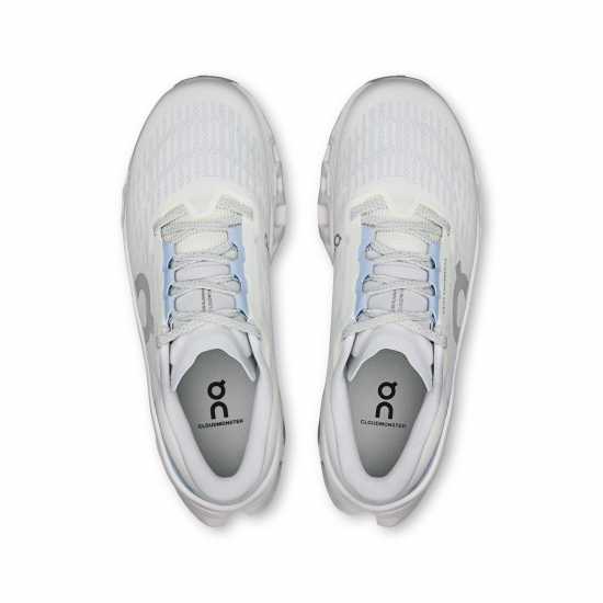 On Womens Cloudmonster 3 Running Shoes White/Frost On Womens Cloudmonster 3 Running Shoes White/Frost