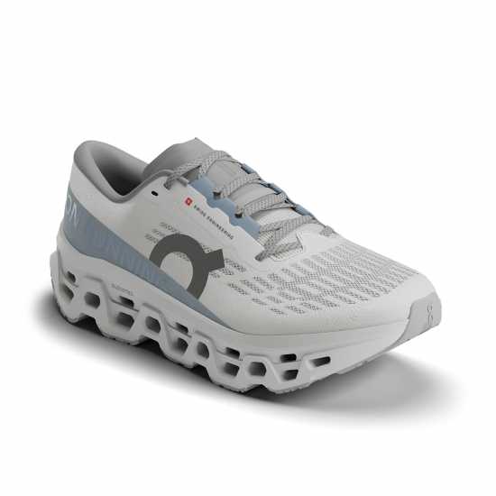 On Womens Cloudmonster 3 Running Shoes White/Frost On Womens Cloudmonster 3 Running Shoes White/Frost