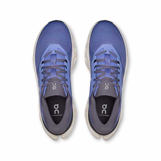 On Mens Cloudrunner 3 Road Running Shoes Sailor/Ivory 