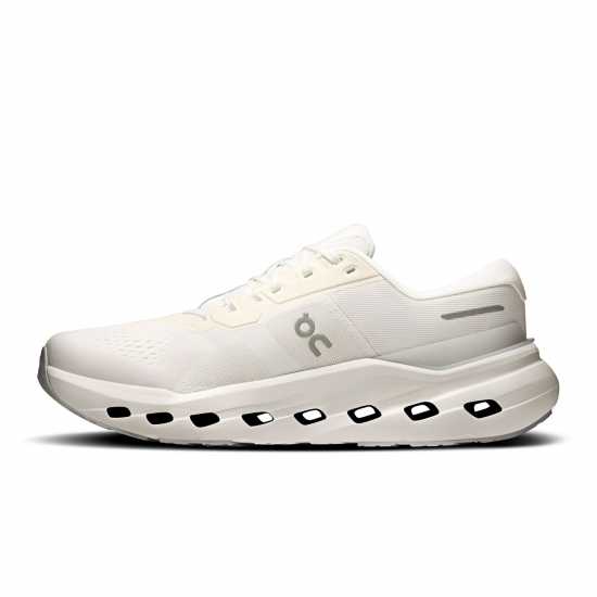 On Mens Cloudrunner 3 Road Running Shoes White/Glacier 