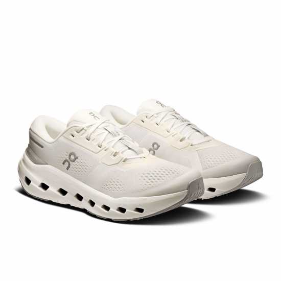 On Mens Cloudrunner 3 Road Running Shoes White/Glacier 