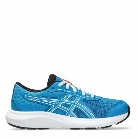 Asics Contend 9 Gs Kids Road Running Shoes Aegean Blue/Gry Asics Contend 9 Gs Kids Road Running Shoes Aegean Blue/Gry
