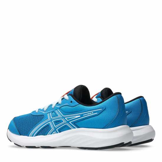 Asics Contend 9 Gs Kids Road Running Shoes Aegean Blue/Gry Asics Contend 9 Gs Kids Road Running Shoes Aegean Blue/Gry