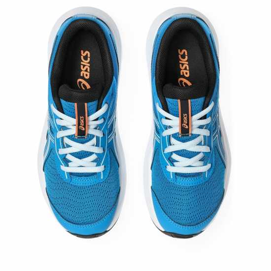 Asics Contend 9 Gs Kids Road Running Shoes Aegean Blue/Gry Asics Contend 9 Gs Kids Road Running Shoes Aegean Blue/Gry