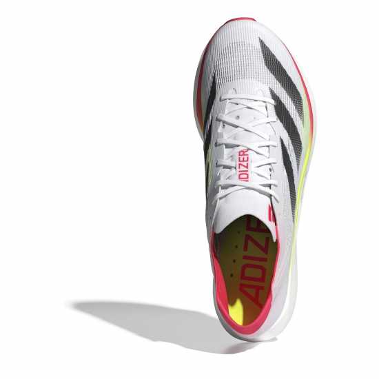 Adidas Мъжки Маратонки За Бягане Adizero Takumi Sen 10 Mens Running Shoes Бяло/Червено Мъжки маратонки