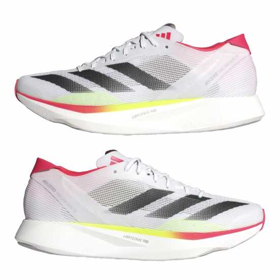 Adidas Мъжки Маратонки За Бягане Adizero Takumi Sen 10 Mens Running Shoes Бяло/Червено Мъжки маратонки