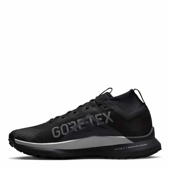 Nike Маратонки За Бягане По Пътеки React Pegasus Trail 4 Gore-Tex Mens Waterproof Trail Running Shoes Black/Grey Мъжки маратонки